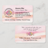 Roze-Oranje Godin Rising Visitekaartje (Voorkant / Achterkant)