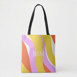 Roze Oranje goudpalen Eenduidige roze Tote Bag