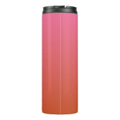 Roze Oranje gradiënt aangepaste monogram tumbler Thermosbeker (Achterkant)