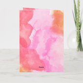 Roze Oranje grijze Valentijnsdag Gift Dog Kaart (Achterkant)