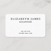 Roze Oranje grijze wolken Minimale Visitekaartje (Achterkant)