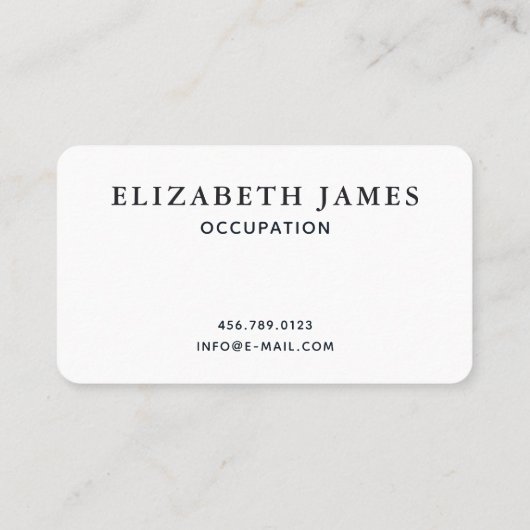 Roze Oranje grijze wolken Minimale Visitekaartje (Achterkant)