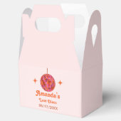 Roze Oranje Groovy Laatste disco vrijgezellenfeest Bedankdoosjes (Geopend)