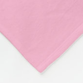Roze Oranje Grote Gemonogrammeerde Initiaal Persoo Fleece Deken (Hoek)