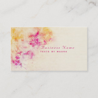 Roze Oranje Grunge Girly Beauty Visitekaartje