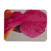 Roze Oranje jas van Turban 2014 Magneet (Horizontaal)