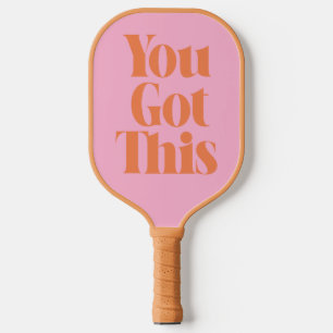 Roze Oranje Je Krijgt Dit Krachtige Motiverende Sp Pickleball Paddle
