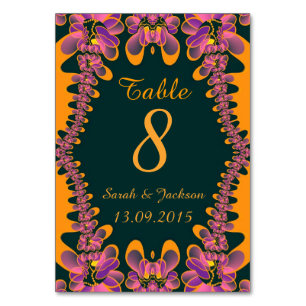 Roze Oranje Kaart voor tropische weddenschappen