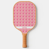 Roze Oranje kreeft onder het Zee Pickleball Paddle (Voorkant)