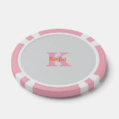 Roze Oranje Lichtgrijs Grijs Aangepaste Kleur Cade Poker Chips (Enkel)