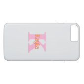 Roze Oranje Lichtgrijs Grijs Aangepaste Kleur Cool Case-Mate iPhone Case (Achterkant (Horizontaal))