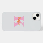 Roze Oranje Lichtgrijs Grijs Aangepaste Kleur Cool Case-Mate iPhone Case (Achterkant (horizontaal))
