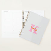 Roze Oranje Lichtgrijs Grijs Bruiloft Bridal Showe Planner (Display)