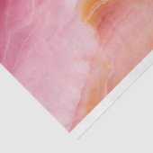 Roze Oranje Marmeren Decoupage Tissuepapier (Detail)