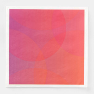 Roze, oranje, modern, eenvoudig, koel, trendy art. servet