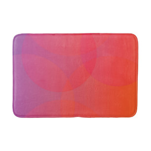Roze, oranje, moderne, eenvoudige, coole, trendmat badmat