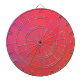 Roze, oranje, moderne, eenvoudige, coole, trendmat dartbord (Voorkant)