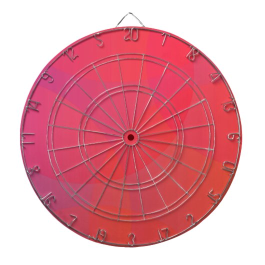 Roze, oranje, moderne, eenvoudige, coole, trendmat dartbord (Voorkant)