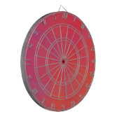 Roze, oranje, moderne, eenvoudige, coole, trendmat dartbord (Voorkant Links)