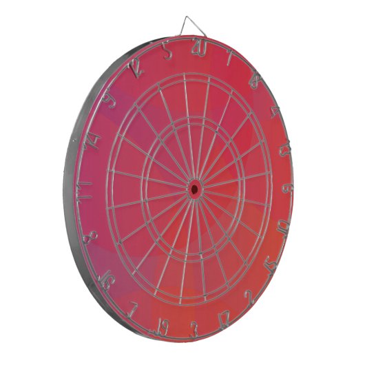 Roze, oranje, moderne, eenvoudige, coole, trendmat dartbord (Voorkant Links)