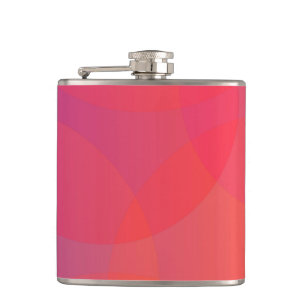Roze, oranje, moderne, eenvoudige, coole, trendmat heupfles
