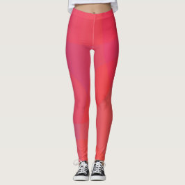 Roze, oranje, moderne, eenvoudige, coole, trendmat leggings