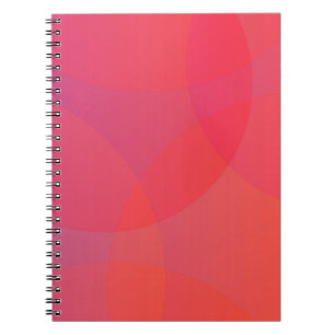 Roze, oranje, moderne, eenvoudige, coole, trendmat notitieboek