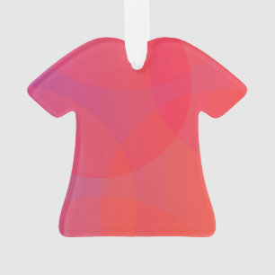 Roze, oranje, moderne, eenvoudige, coole, trendmat ornament