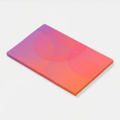 Roze, oranje, moderne, eenvoudige, coole, trendmat post-it® notes (Schuin)