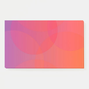 Roze, oranje, moderne, eenvoudige, coole, trendmat post-it® notes