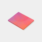 Roze, oranje, moderne, eenvoudige, coole, trendmat post-it® notes (Schuin)