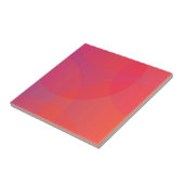 Roze, oranje, moderne, eenvoudige, coole, trendmat tegeltje (Zijkant)