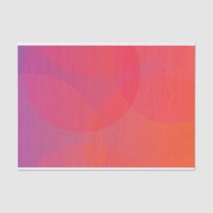 Roze, oranje, moderne, eenvoudige, coole, trendmat tissuepapier