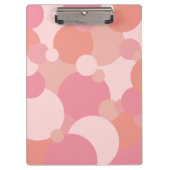 Roze-oranje moleculen Klembord (Voorkant)