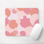 Roze-oranje moleculen muismat (Met muis)