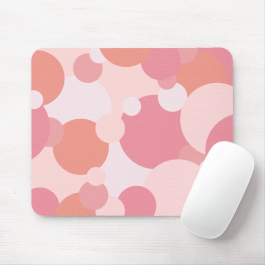 Roze-oranje moleculen muismat (Met muis)