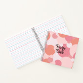 Roze-oranje moleculen receptenboek notitieboek (Binnen)