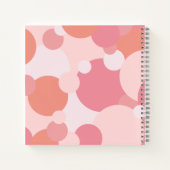 Roze-oranje moleculen receptenboek notitieboek (Achterkant)