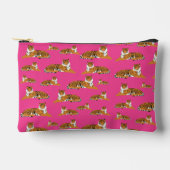 Roze Oranje Oerwoud Tiger Animal Pattern School Etui (Voorkant)