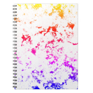 Roze Oranje Paars verfsplaat Abstracte Notitieboek