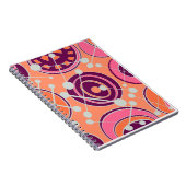 Roze. Oranje, & paarse geovormen Notitieboek (Rechterzijde)