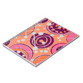 Roze. Oranje, & paarse geovormen Notitieboek (Linkerzijde)