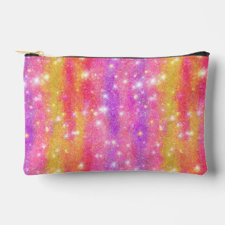 Roze Oranje Paarse Glitter Schitterend Patroon Etui