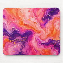 Roze Oranje Paarse Marmer Patroon