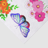 Roze Oranje Paarse ventilatorvlinderdebreuk Tissuepapier (Detail)