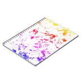 Roze Oranje Paarse verfsplaat Abstract Notitieboek (Linkerzijde)