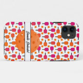 Roze & Oranje Pickleball Paddles Pickleball Party Case-Mate iPhone Case (Achterkant (horizontaal))