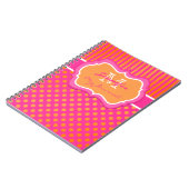 Roze Oranje poka Dot Striped Journal Notitieboek (Linkerzijde)