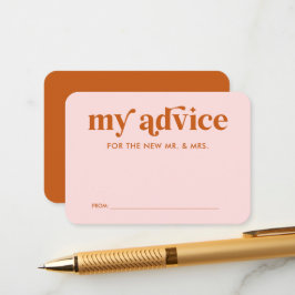 Roze Oranje Retro Groovy Disco Huwelijksadvieskaar Informatiekaartje