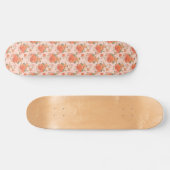 roze oranje roos bloemmotief bruiloft lente persoonlijk skateboard (Horizontaal)